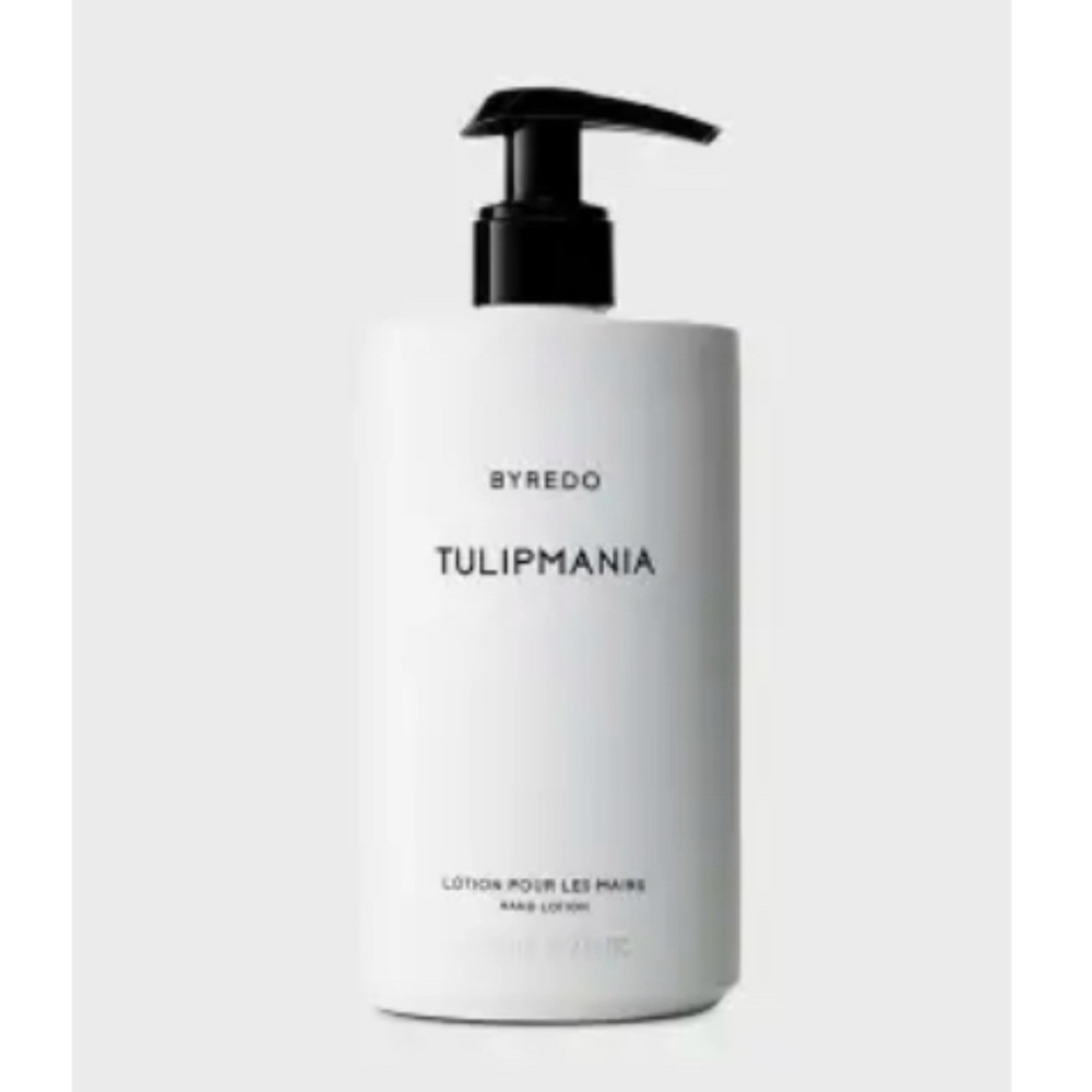 Byredo Tulipmania Hand Lotion in White Bottle